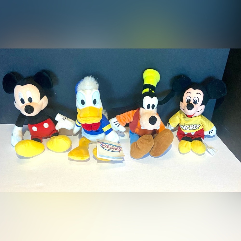 Disney Mickey, Donald and Goofy Beanie 8" Plush